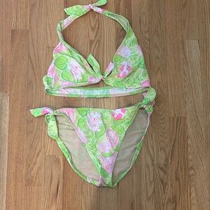 Lilly Pulitzer Bikini in Green and Pink